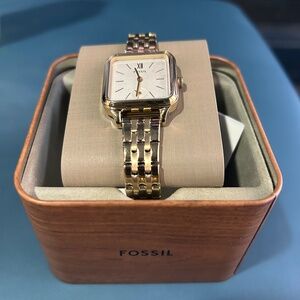 Colleen Three-Hand Gold Tone Stainless Steel Fossil Watch